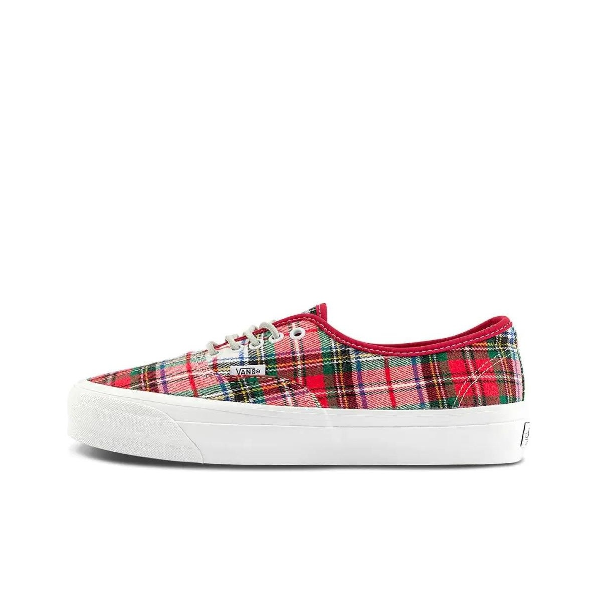 Vans Shoes Authentic - รองเท้าสเก็ตบอร์ดทรงเตี้ย Vans Authentic รุ่น Unisex สีแดงขาว