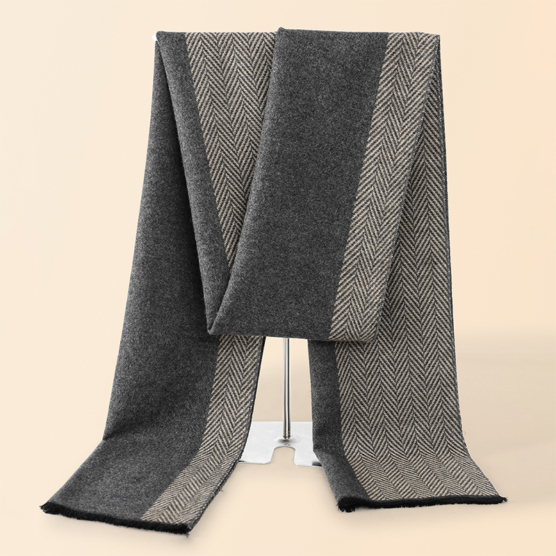 Muffler Men Wool - ผ้าพันคอผู้ชายสุดหรูสำหรับฤดูหนาว ผ้าคลุมไหลอุ่นสบายสำหรับฤดูใบไม้ร่วง ผ้าแคชเมียร์เนื้อนุ่ม ผ้าพันคอสำหรับกิจกรรมกลางแจ้ง ผ้าพันคอผู้ชายสีพื้น รุ่นปี