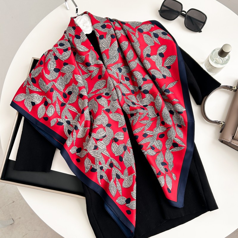 ผ้าพันคอสี่เหลี่ยมขนาด 90 ซม.  - Ascot Neck Scarf บทวิจารณ์และราคา