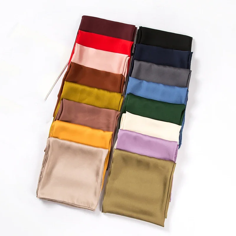 ผ้าพันคอซาตินสำหรับผู้หญิง ขนา - Ascot Neck Scarf บทวิจารณ์และราคา