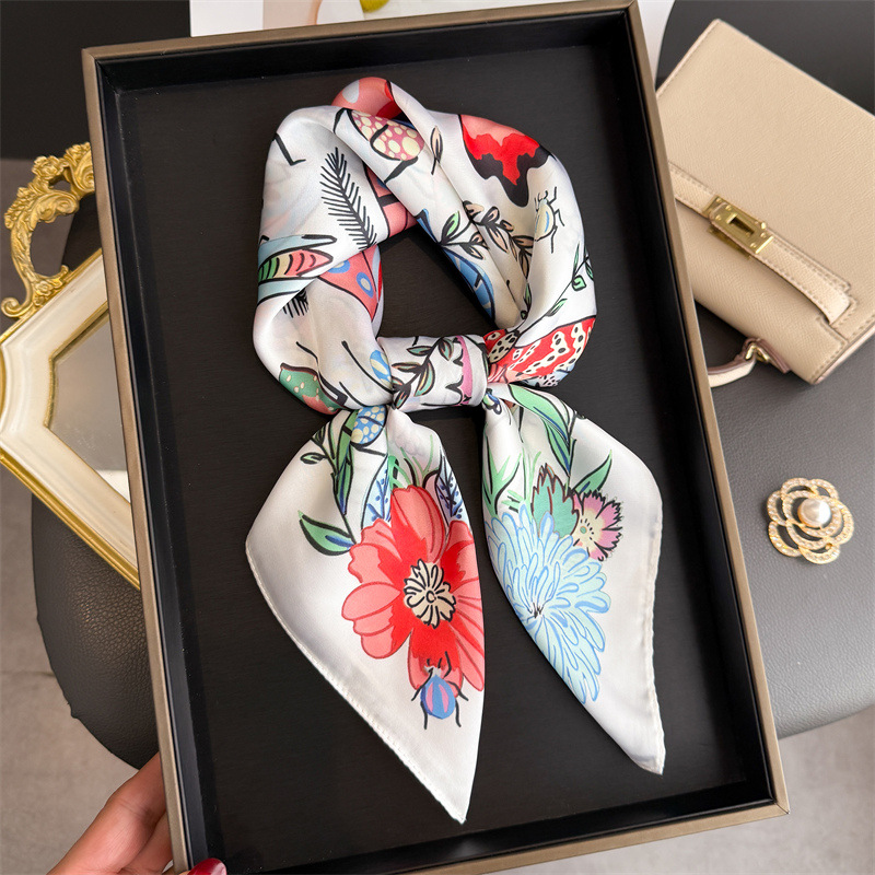 ผ้าพันคอสี่เหลี่ยมหรูหราสำหรับ - Scarf Silk Square บทวิจารณ์และราคา