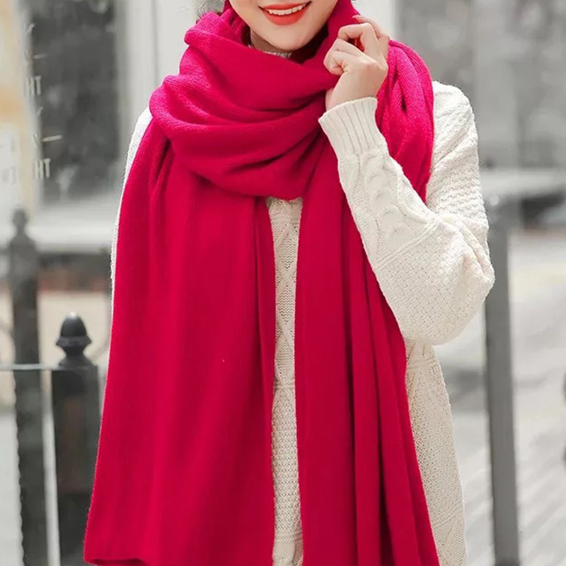 ผ้าพันคอถักไหมพรมเลียนแบบแคชเม - Muffler Men Wool บทวิจารณ์และราคา